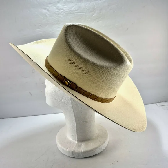 NWOT Remington 50X "Arma tu Instinto" Vented Straw Cowboy Hat Vented Cowboy - Picture 9 of 16